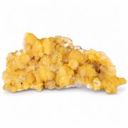 Natural Orange Calcite with White Stilbite Crystal Cluster – 350 g