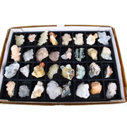 Scolecite and Mesolite and Chalcedony specimen — India.