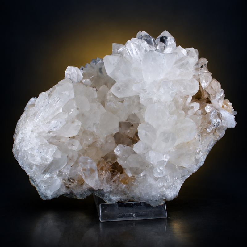 Clear Quartz Prismatic Crystal Cluster | 1000 g | 15 × 10 × 5 cm