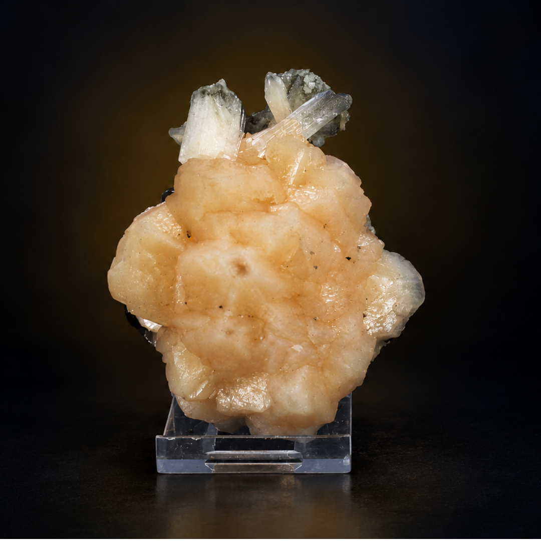 Natural Stilbite with Apophyllite Mineral Specimen – 130g
