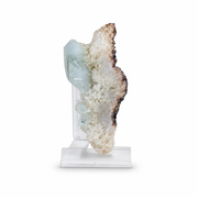 Green Apophyllite Crystal on Stilbite Matrix 9×4×3 cm | 60g