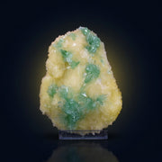 Natural Green Apophyllite with Stilbite Crystal Matrix Mineral Specimen from India 720 gm  17 × 12 × 3 cm