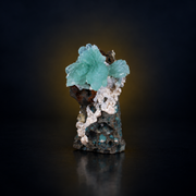 Green Apophyllite on Matrix · 90 g · 8 × 5 × 3 cm · India