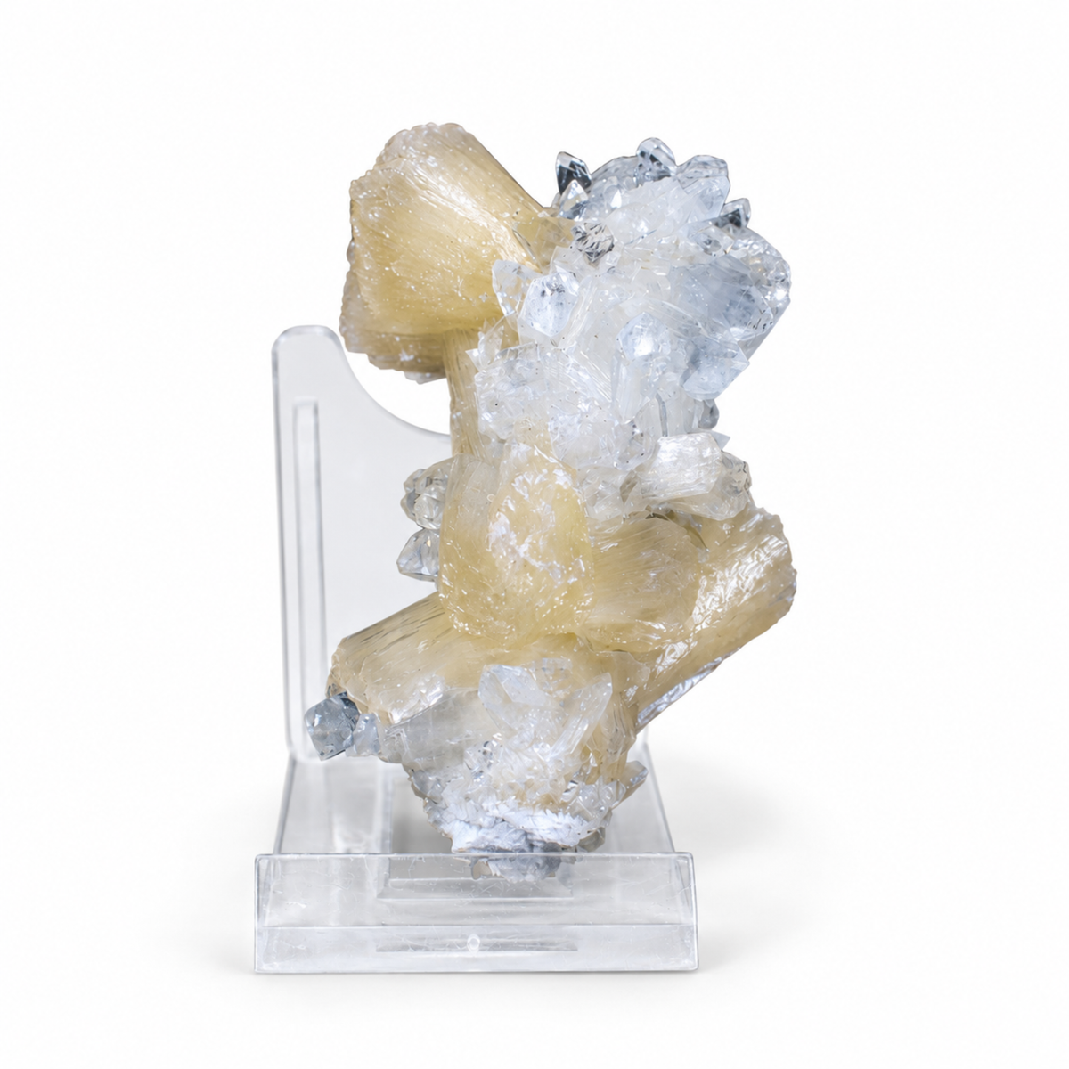 Stilbite on Heulandite Crystal Cluster | 8×4×4 cm | 80g