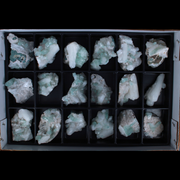 Natural Green Apophyllite, Stilbite with Heulandite Crystal Lot – 18 Pieces from India