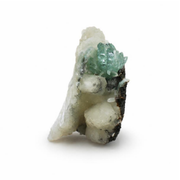 Green Apophyllite with Stilbite on Matrix – Natural Mineral Specimen