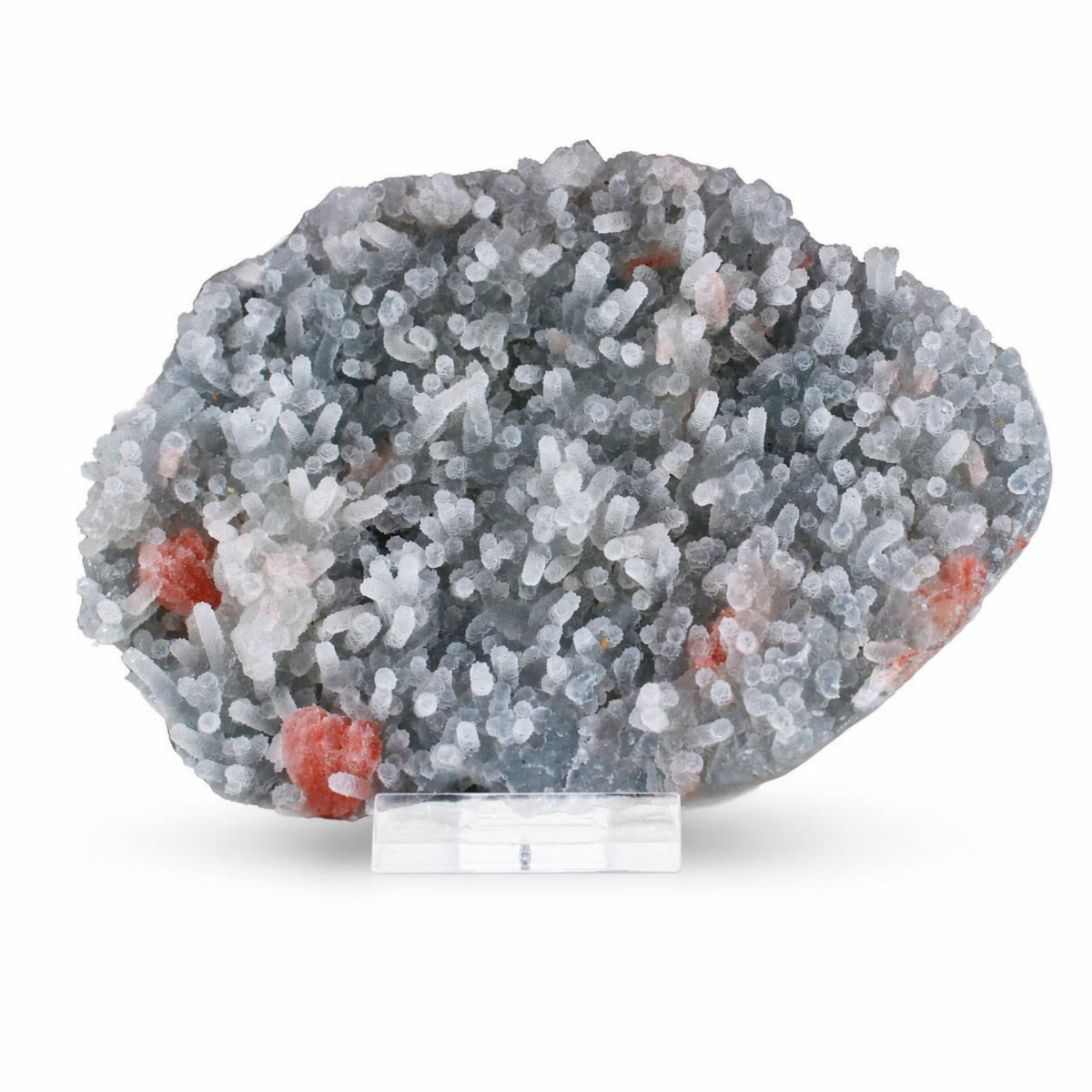 Natural Chalcedony Crystal Matrix Mineral Specimen from India 380 gm 14 × 10 × 2 cm