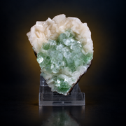 Natural Green Apophyllite with Heulandite Mineral Specimen – 100g