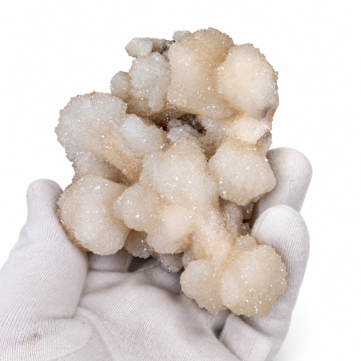 Natural Cream Stilbite Crystal Cluster – 360 g