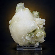 Natural White Stilbite with Green Apophyllite Mineral Specimen – 160g