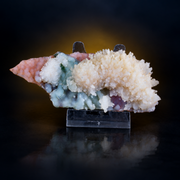 Natural Scolecite with Chalcedony &amp; Heulandite Mineral Specimen – 80g