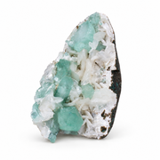 Natural Green Apophyllite with Stilbite on Matrix – 150 g