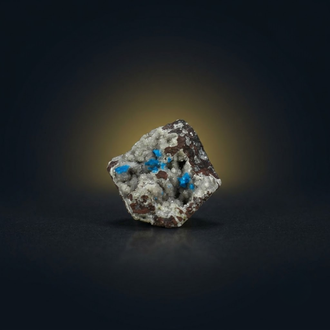 Natural Cavansite Crystal Matrix – Mineral Specimen from India