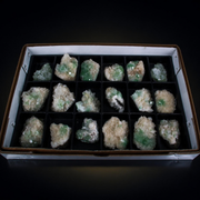 Natural Green Apophyllite Stilbite Heulandite Crystal Lot – 32 PCS – India