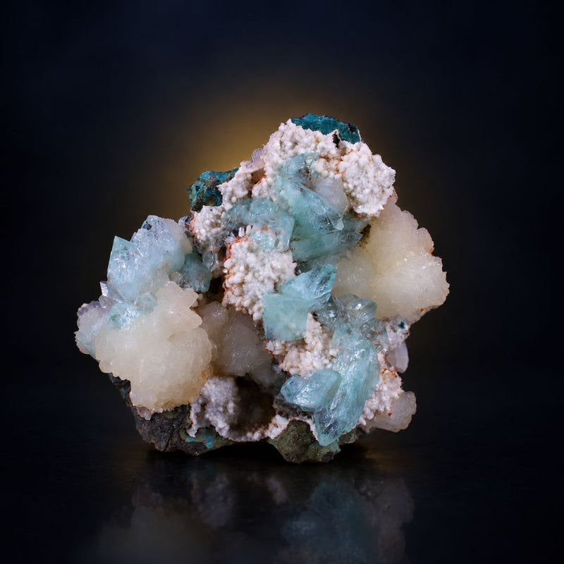 Natural Green Apophyllite, Stilbite & Mordenite Crystal – Mineral Specimen 200 gm