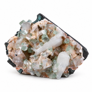 Natural Apophyllite with Heulandite and Stilbite on Matrix – 130 g
