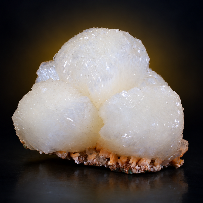 Stilbite Radiating Crystal Aggregates with Heulandite Zeolite | 310 g | 8 × 8 × 7 cm