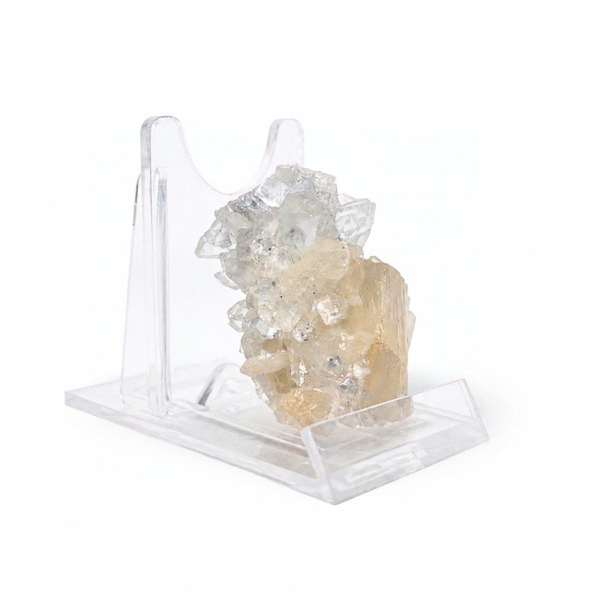 Natural Apophyllite with Stilbite Crystal Cluster – 30 g