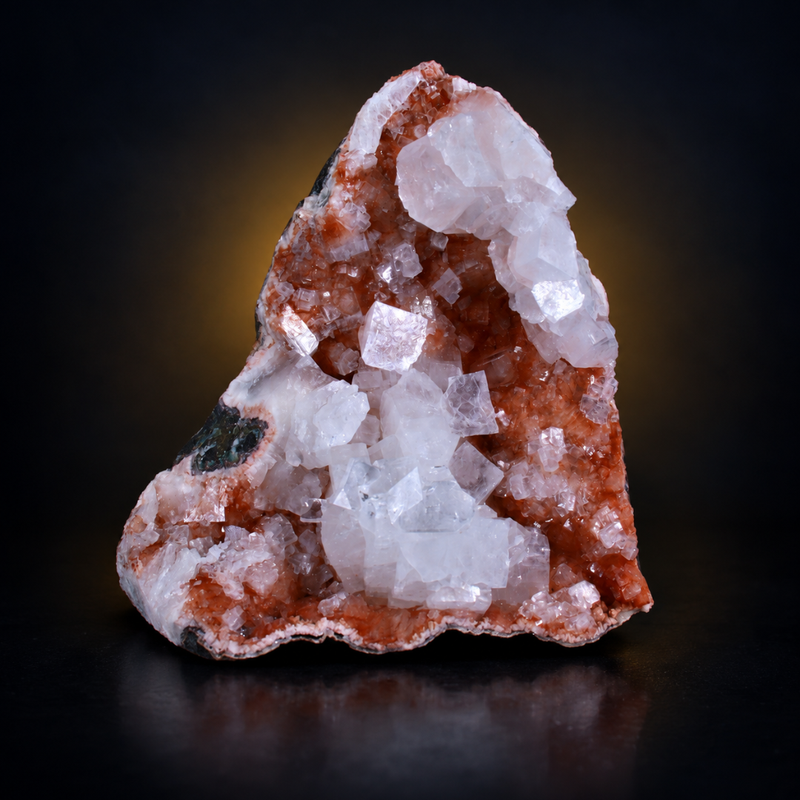 Apophyllite Tabular Crystal Group with Stilbite | 450 g | 12 × 10 × 5 cm