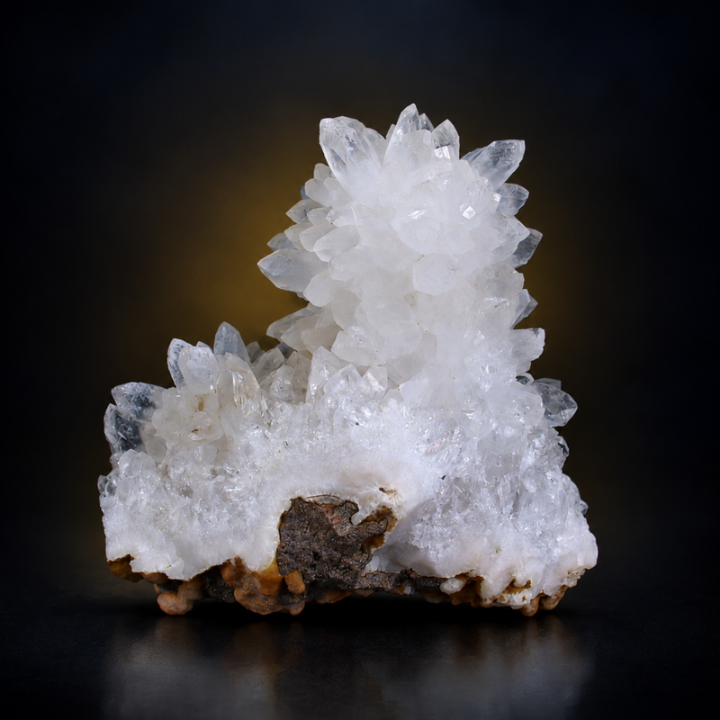 Natural White Crystal Mineral Cluster – 530 g