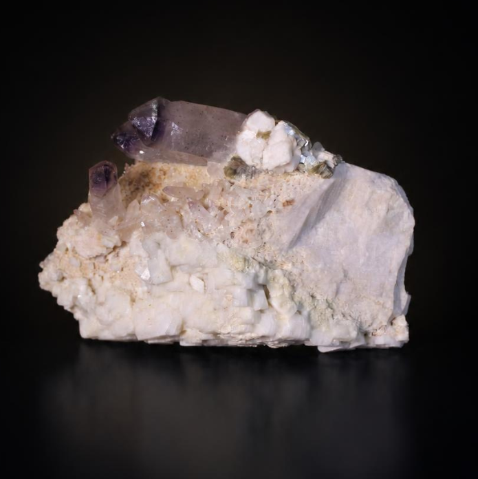 Phantom Quartz Prismatic Crystal on Matrix | 550 g | 12 × 6 × 6 cm