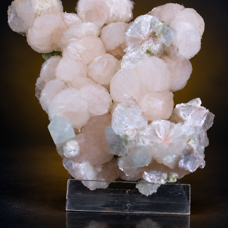 Stilbite Radiating Crystal Aggregates and Heulandite | 100 g | 10 × 8 × 4 cm