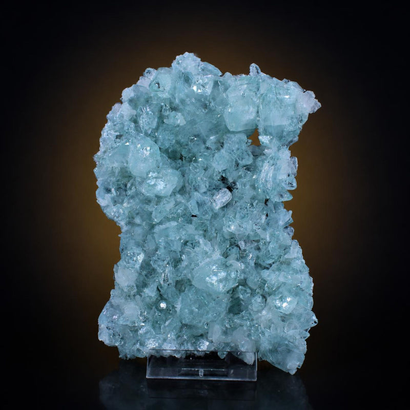 Natural Green Apophyllite Crystal Matrix Mineral Specimen from India 165 gm  13 × 7 × 2 cm
