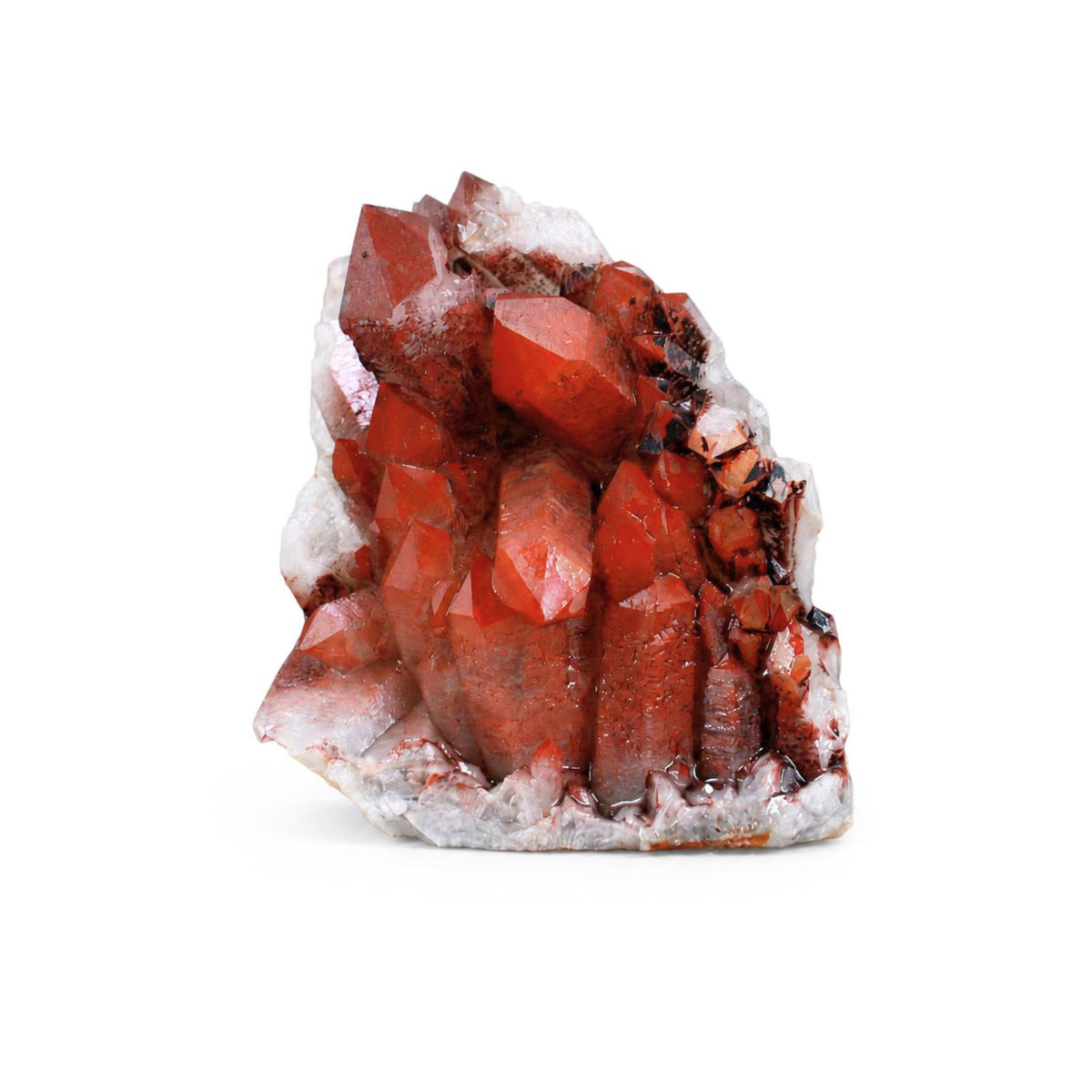 Natural Red Hematite Quartz Mineral Specimen 10 × 7 × 3 cm, 230 g