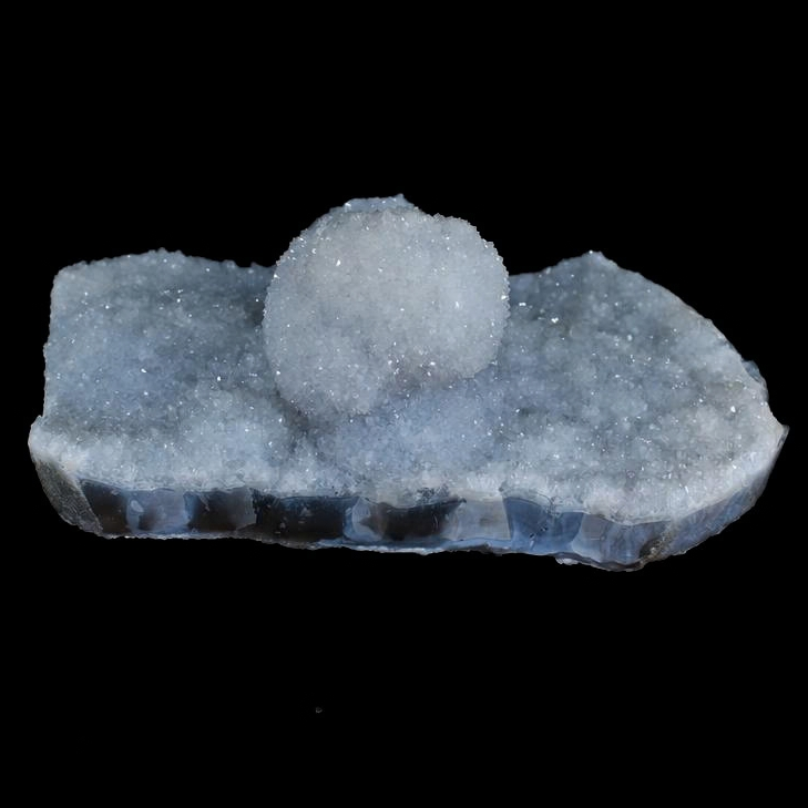 Quartz Spherical Drusy Aggregate — India | 270 g | 11 × 6 × 5 cm
