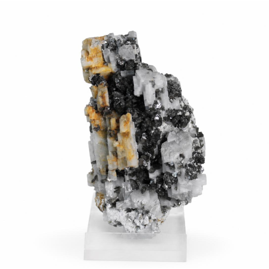 Apatite and Pyrite and Tourmaline specimen — India, 130 g.