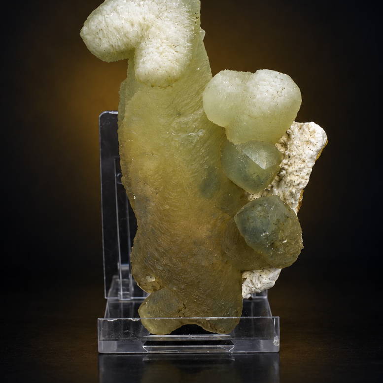 Yellow Calcite Crystalline Aggregate | 80 g | 8 × 6 × 5 cm