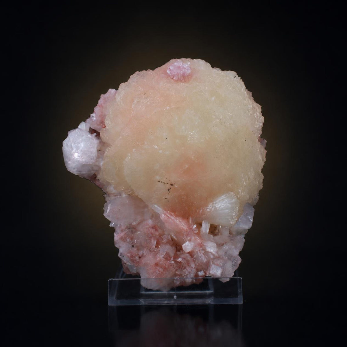 Botryoidal Bladed Stilbite with Heulandite · 680 g · 12 × 12 × 6 cm