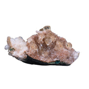 Calcite with Stilbite on Dark Gray Rock Matrix · 260 g · 12 × 7 × 6 cm