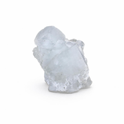Apophyllite on White Quartz Crystal Specimen Natural Indian Mineral 130g