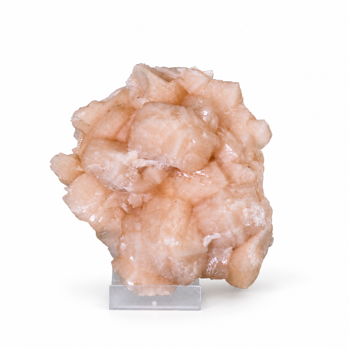 Natural Orange Stilbite Mineral Specimen on Matrix – 480 g