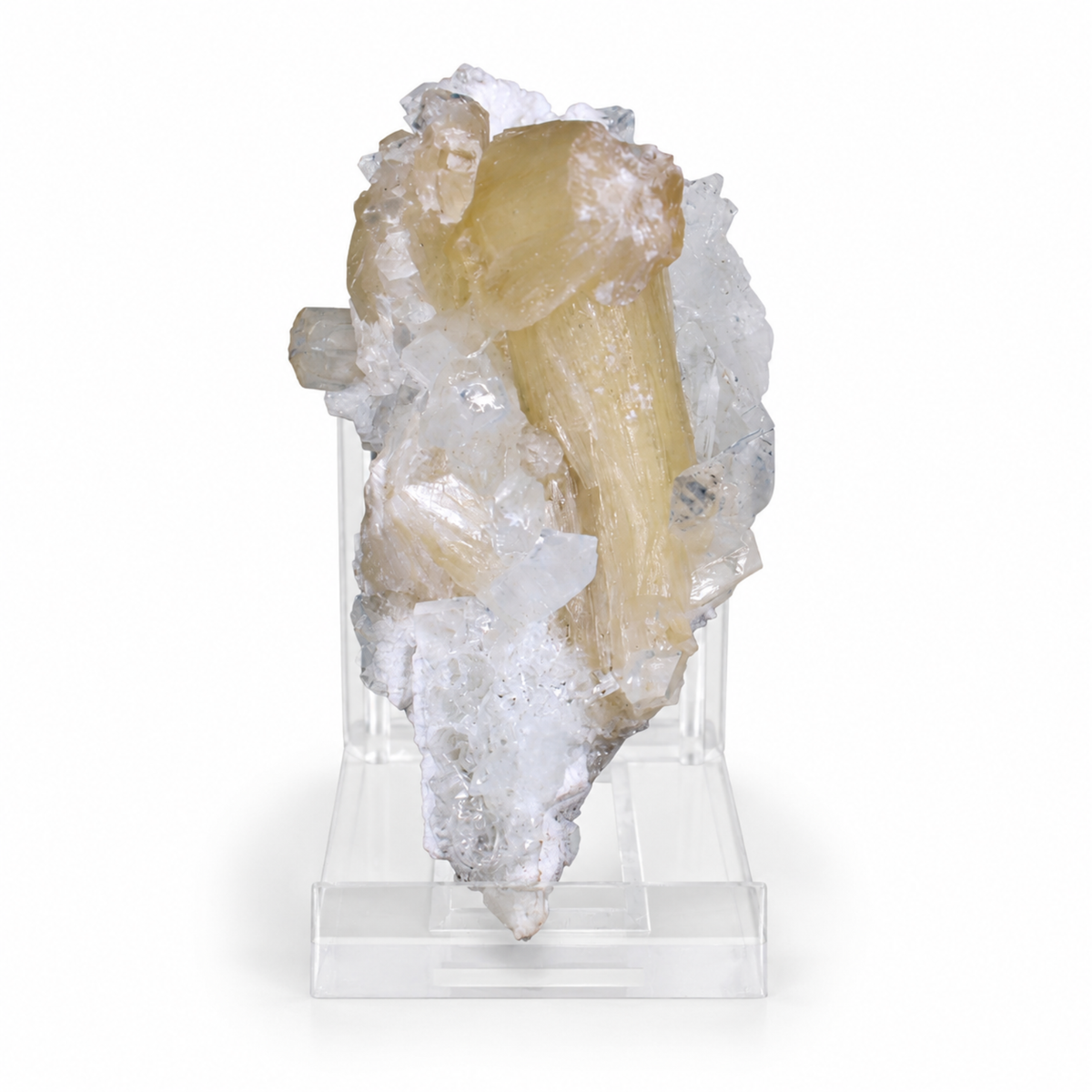 Stilbite on Heulandite Crystal Cluster 9×6×6 cm | 90g
