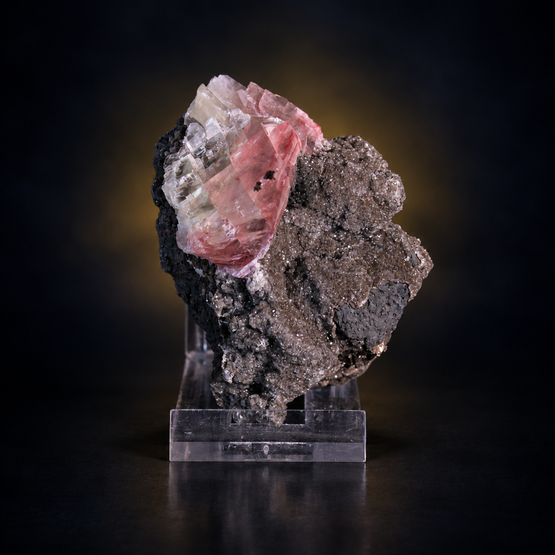 Natural Calcite Crystal Mineral Specimen – India