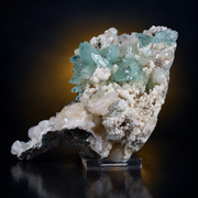Natural Green Apophyllite with Heulandite Matrix