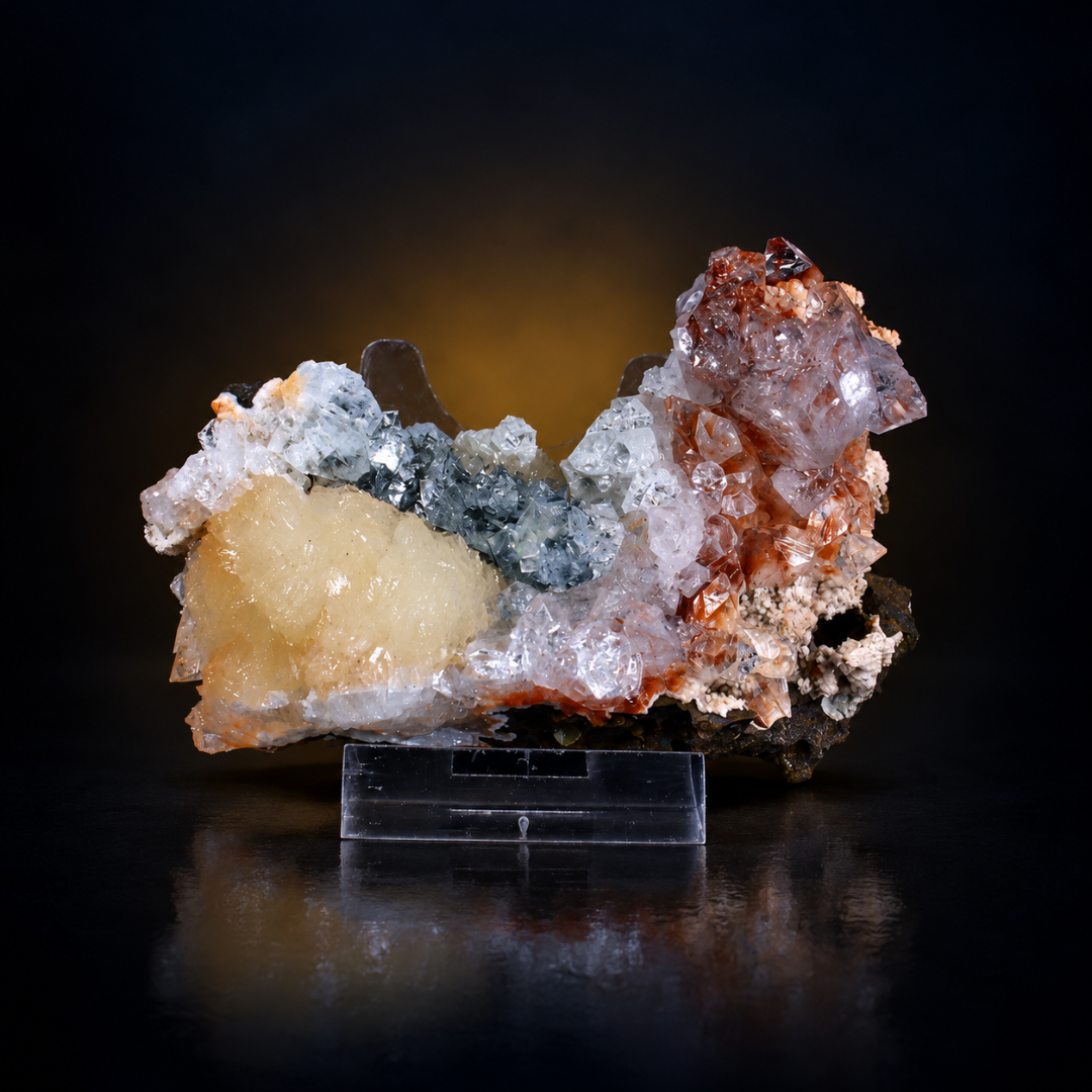 Apophyllite with Stilbite – Natural Mineral Specimen