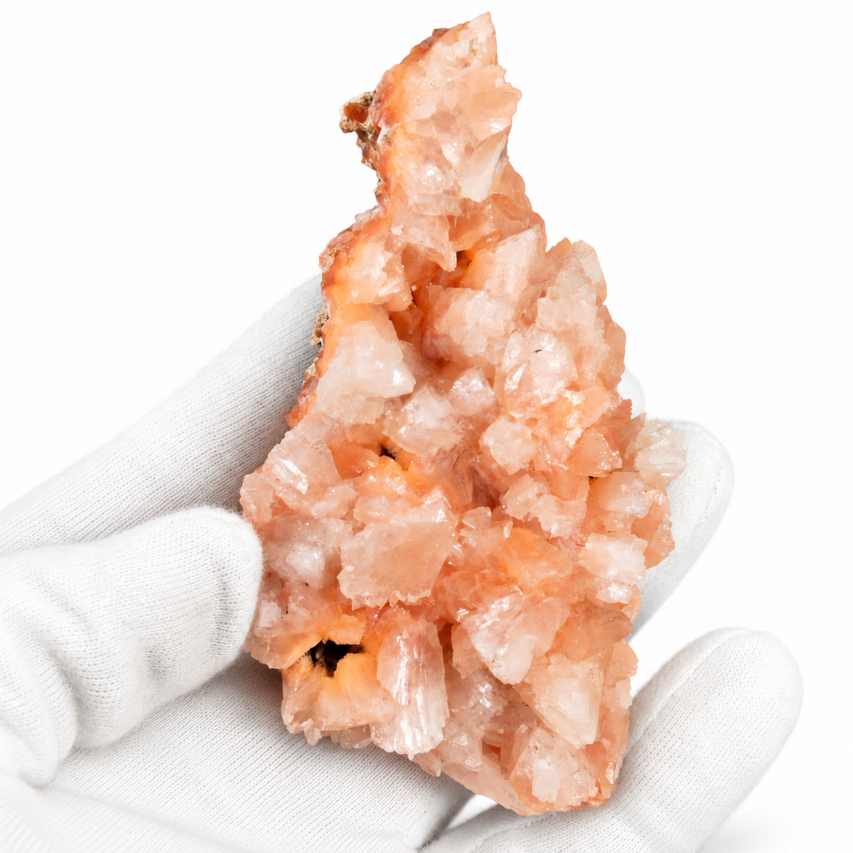 Natural Orange Stilbite Crystal Cluster – 150 g