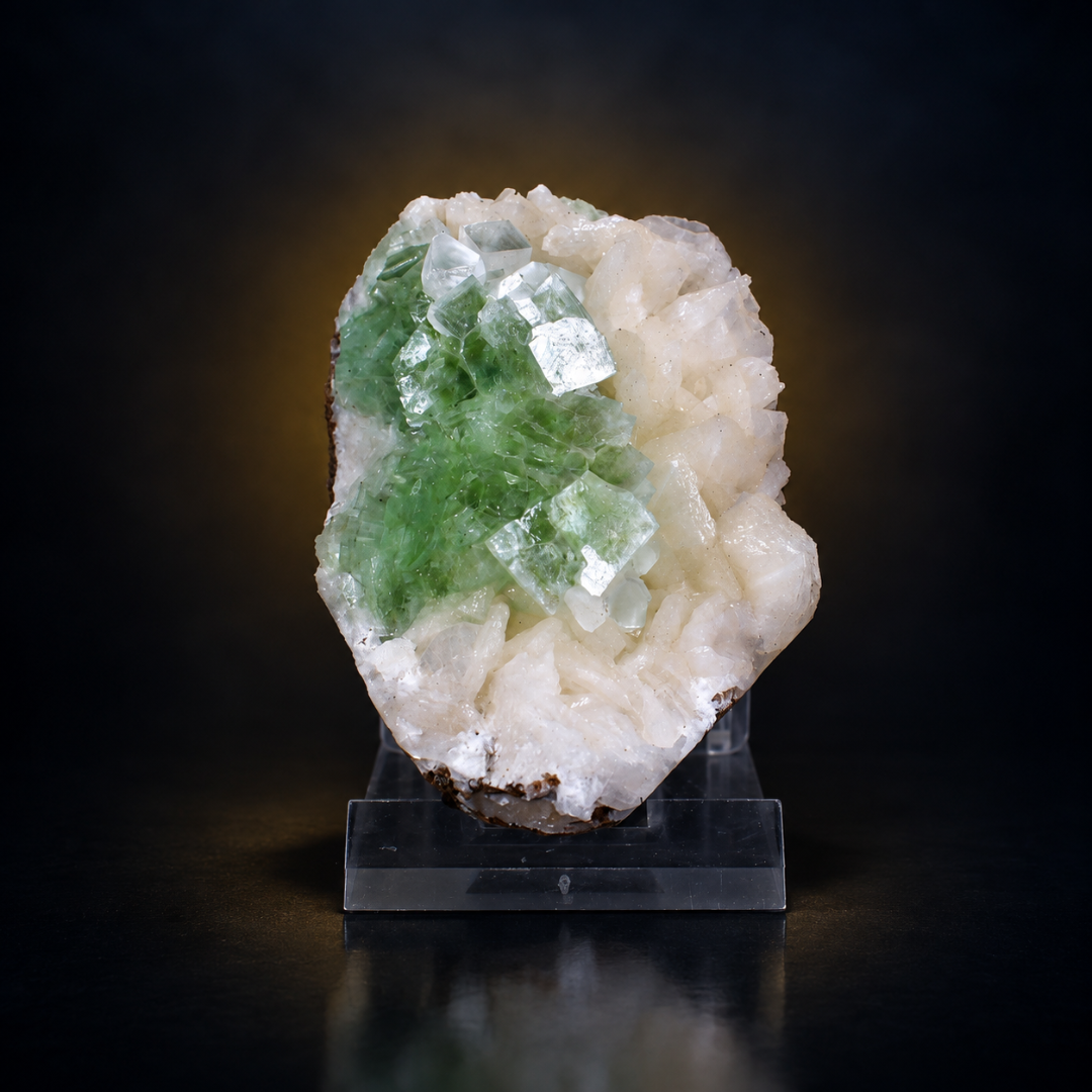 Natural Green Apophyllite Crystal Mineral Specimen – 100g