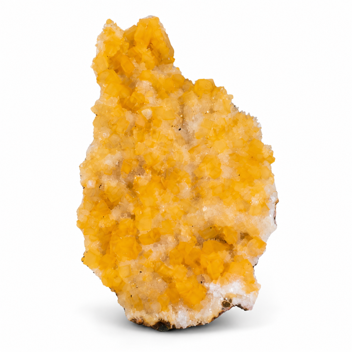 Natural Orange Calcite with White Stilbite Crystal Cluster – 60 g
