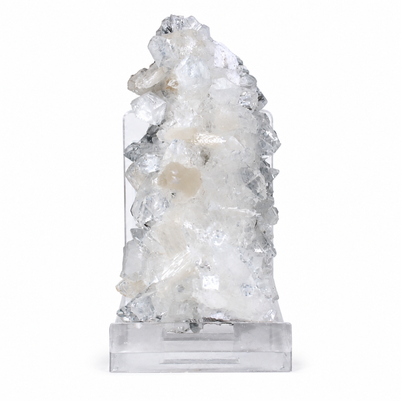 Stilbite & Apophyllite Crystal Cluster | 8 × 5 × 4 cm | 100 g