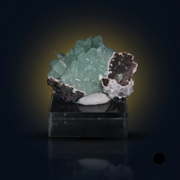 Natural Green Apophyllite Crystal Matrix – Mineral Specimen from India