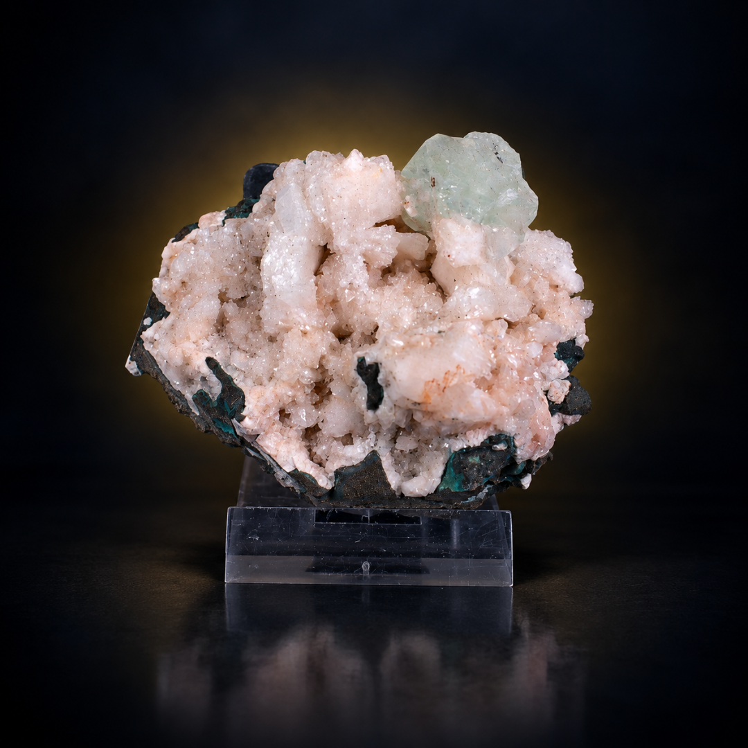 Natural Stilbite with Apophyllite Mineral Specimen – 110g