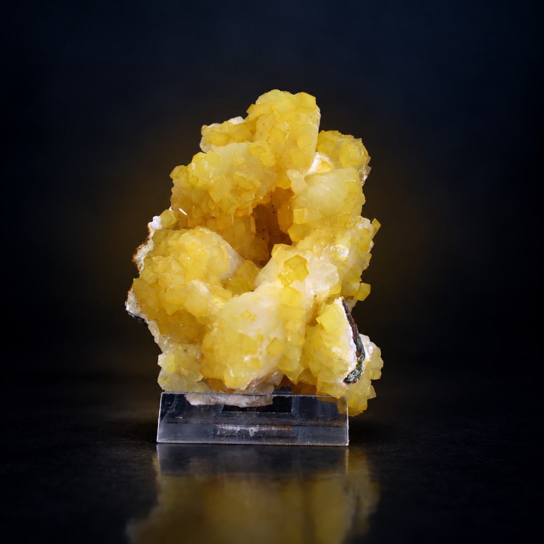 Natural Yellow Heulandite Stone Crystal Specimen – 169g