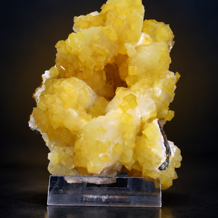 Yellow Heulandite Tabular Crystal Cluster | 169 g | 9 × 7 × 5 cm