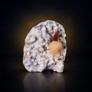 Stilbite with Chalcedony Matrix – Natural Mineral Specimen