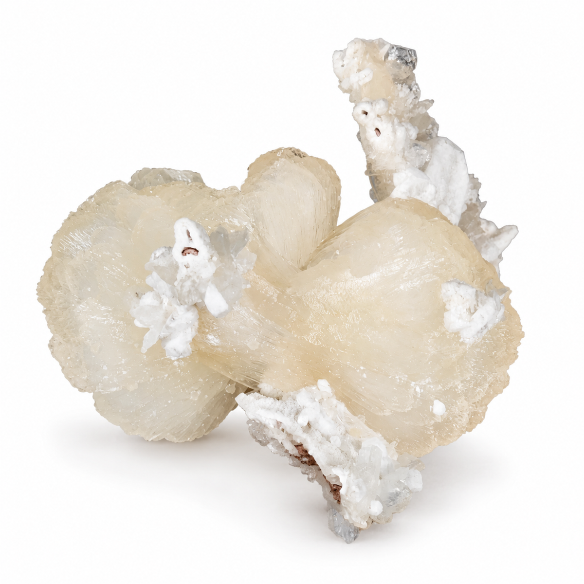 Natural Stilbite with Heulandite Crystal Cluster – 160 g