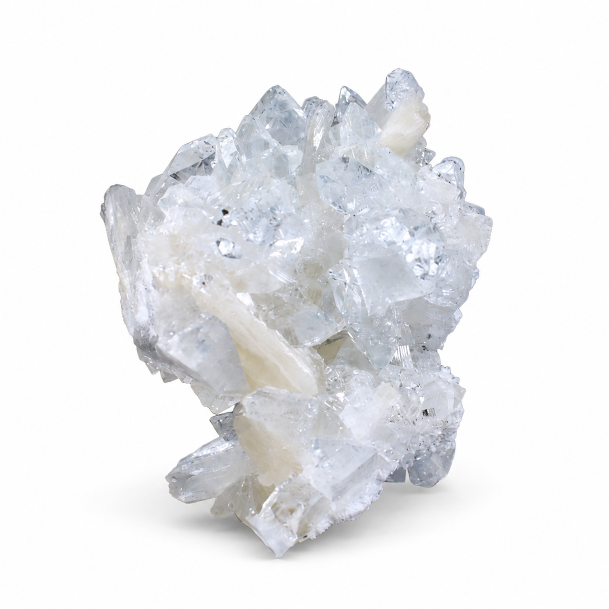 Natural Stilbite with Apophyllite Crystal Cluster – 35 g